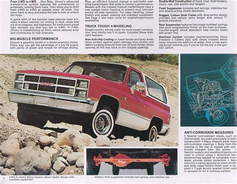 1984 Chevrolet And Gmc Truck Brochures 1984 Gmc Jimmy 04