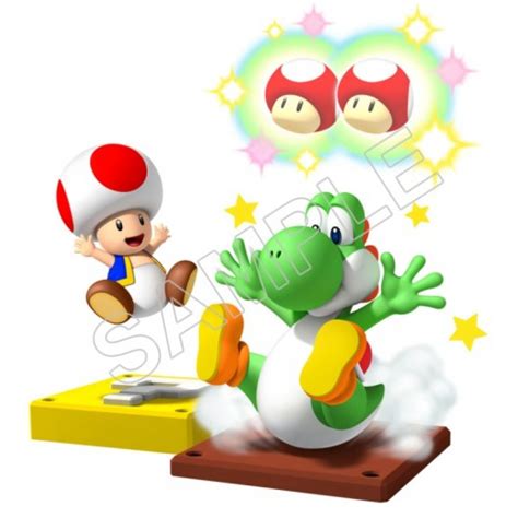 Super Mario Bros Yoshi And Toads T Shirt Iron On Transfer