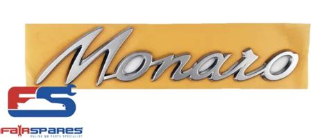 1 NOS HOLDEN Monaro V2 VY VZ CV8 Rear Quarter Monaro Badge Emblem