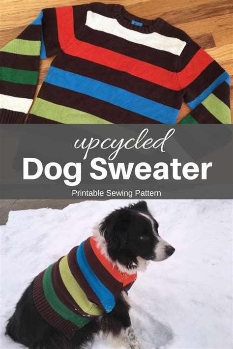 Diy Dog Sweater Simple Upcycled Sewing Project You Make It Simple