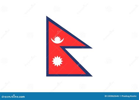 Nepal Flag Stock Illustration Illustration Of Banner 243062646