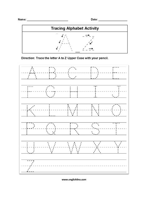 Tracing Alphabet Letters Worksheets Pdf