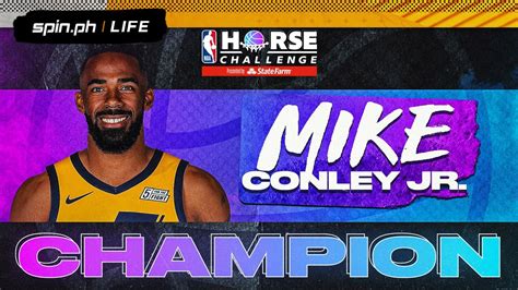 I was talking about this to my wife recently. Mike Conley is NBA's HORSE Challenge champion
