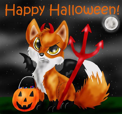 Halloween Fox By Wintericefox On Deviantart