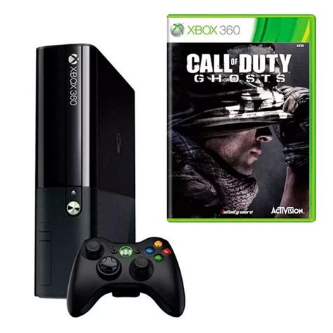Console Xbox 360 Super Slim 500gb Jogo Call Of Duty Ghosts