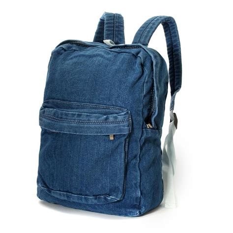 Denim Backpack 2 Colours Recycled Jeans Bag Denim Backpack Bags