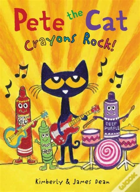 Pete The Cat Crayons Rock De James Dean E Kimberly Dean Ilustração
