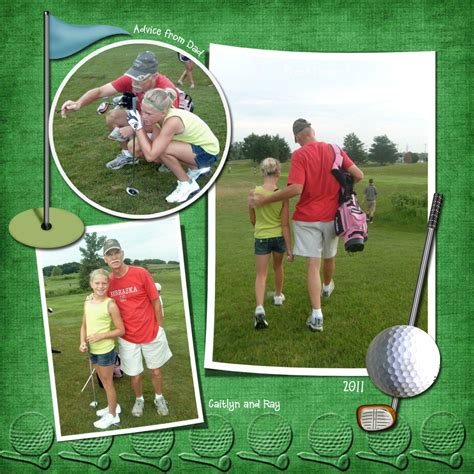 Golfing Scrapbooking Sports Scrapbooking Ideas Scrapbook Layouts