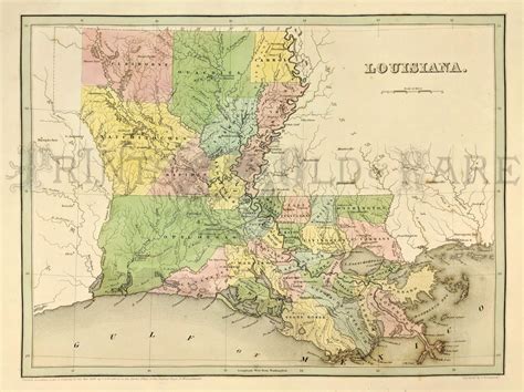 Prints Old And Rare Louisiana Antique Maps And Prints