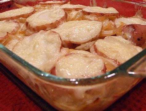 Beer Baked Scalloped Potatoes