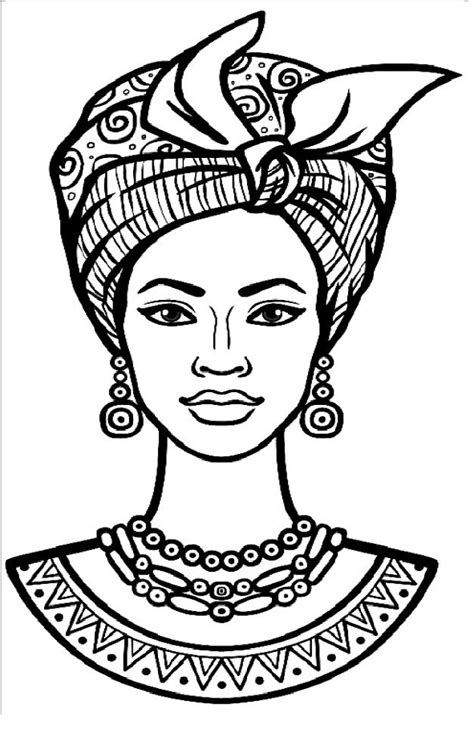 Afro Woman Coloring Pages Ariano Blog