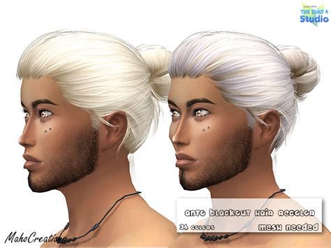 Mahocreations Anto Blackout Hair Recolor Mesh Needed