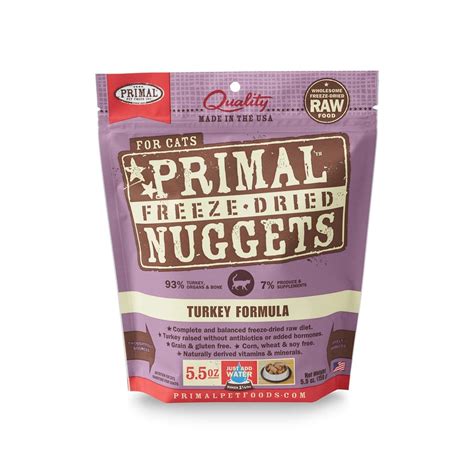 Primal goat milk+ comes in 4 varieties made from our original goat milk, plus functional ingredients known to support vitality, digestion, urinary tract health, or immunity! Primal Pet Foods Freeze-Dried Nuggets Cat Food - Only ...