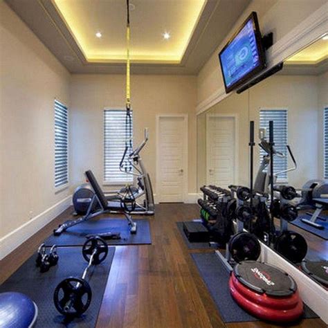 Basement With Low Ceilings Gym Room At Home Home Gym Decor Small