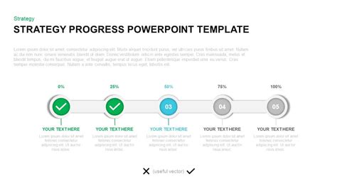 Strategy Progress Report Powerpoint Template And Keynote Diagram