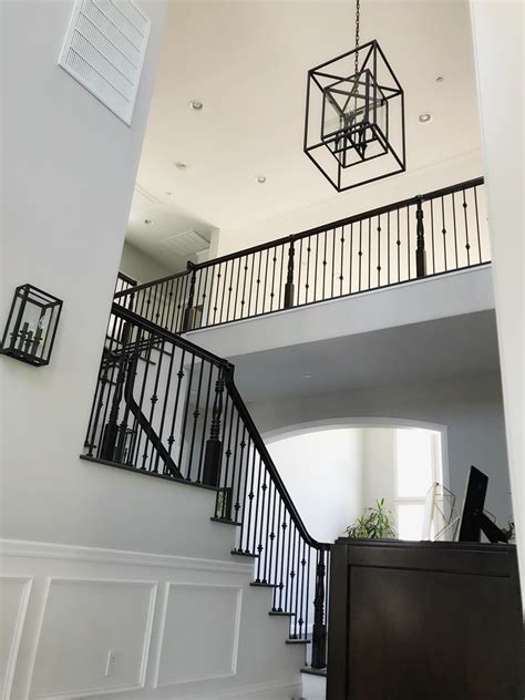 Throughout the past 30 years we have installed many metal staircases at properties in windsor, gerrards cross, beaconsfield. Wrought iron staircase. Stonington grey. Benjamin Moore ...