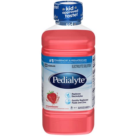 Pedialyte Advanced Care 338 Oz In Strawberry Hydration Baby