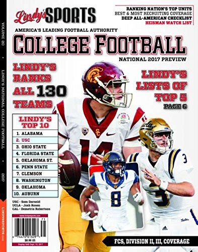 Lindy S Sports 2017 College National Football Preview Lindy S Sports 0616043933917