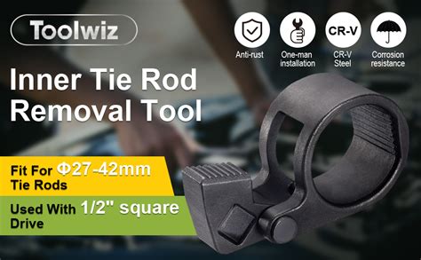 Toolwiz Universal Inner Tie Rod Wrench Hex Repair Removal Tools 27 42mm For Car Truck Vehicle