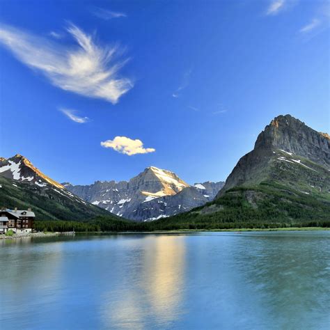Download 2248x2248 Wallpaper Lake Nature Mount Gould Mountains 4k