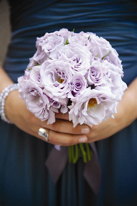 Lavender Rose Bridesmaid Bouquets
