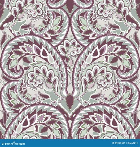 Seamless Patternwith Oriental Motif Stock Vector Illustration Of