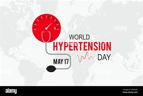 World Hypertension Day Health Prevention And Awareness Vector Concept