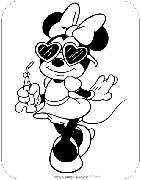 Coloring Pages Disney Minnie Mouse Free Coloring Pages Printable