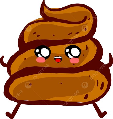Cute Poopillustrationvector On White Background Shit Poop Fun Vector