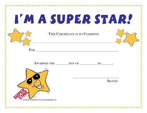 Certificate Template For Kids Free Certificate Templates Free