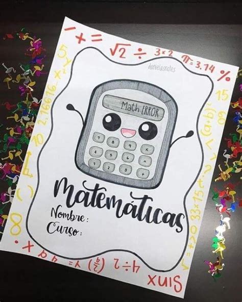 Portadas De Matemáticas Fáciles Para Imprimir Colorear