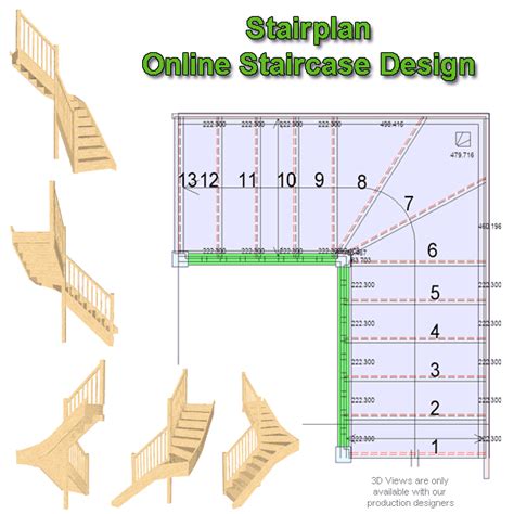 Free dwg models of stairs in plan and elevation view. Staircase Planner design you stair layout online Stairplan