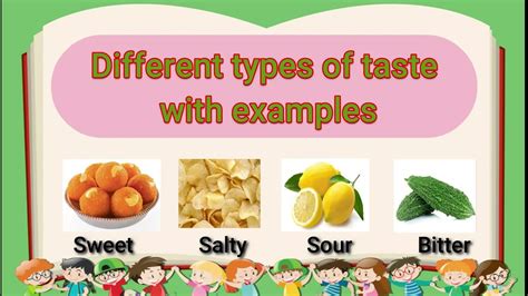 Types Of Taste With Examples Youtube