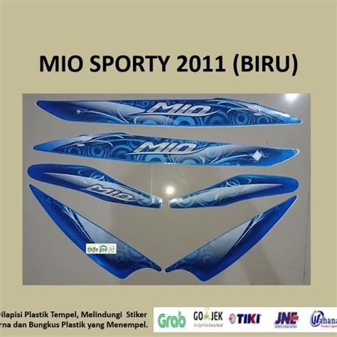 Jual Mio Sporty Biru Motor Yamaha Stiker Striping Stripping