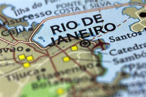 Rio De Janeiro On The Map Stock Photo Image Of System 246833848