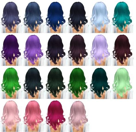 Sims 4 Hairs Miss Paraply Newseas Luxury Hairstyle Retextured