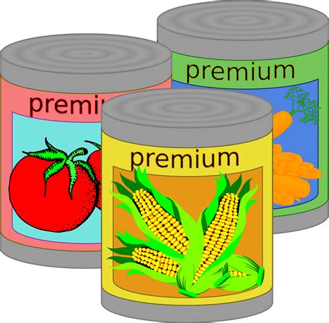 Clipart Food Cans