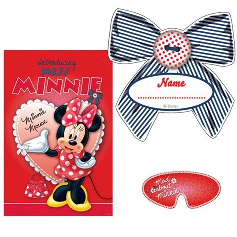 Get it as soon as wed, apr 7. Minnie Mouse Game - Pin The Bow Party Game (each) | Minnie ...