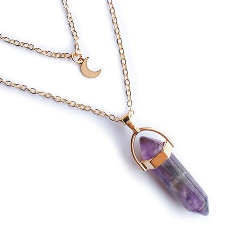 Kihout Deals Gift For Women Rose Quartz Necklace For Women Healing