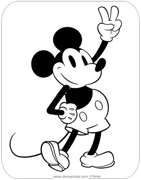 Printable Mickey Mouse Coloring Pages Printable World Holiday