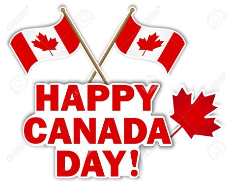 14169671 Canada Day Stickers With Maple Leaf And Flags Illustration