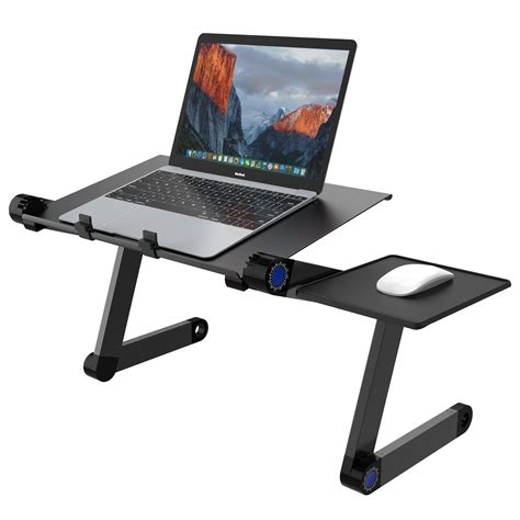 Slypnos Adjustable Laptop Stand Folding Portable Standing Desk Cooling