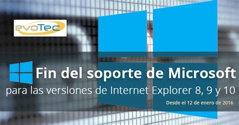Fin Del Soporte De Microsoft Para Las Versiones De Internet Explorer 8