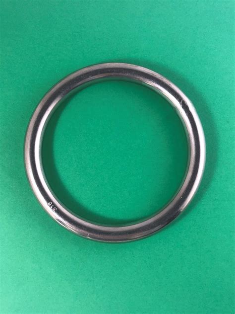 Stainless Steel 316 Round Ring Welded 38 X 3 10mm X 75mm Marine