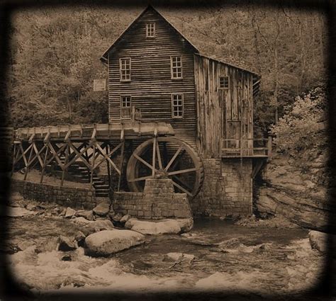 Antique Glade Creek Grist Mill By Dan Sproul Glade Creek Grist Mill