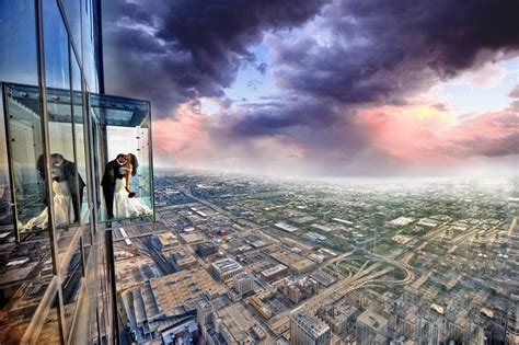 Peer through the telescopes for closer views of the city's features and take photos with all of melaka behind you. Chicago's Most Instagram-Worthy Weddings at Willis Tower ...