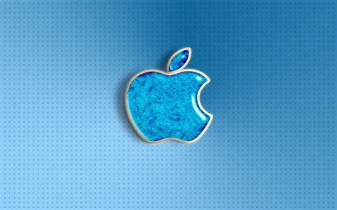 Blue Apple Logo Hd Wallpaper Wallpaper Flare