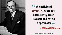 Top 25 quotes of BENJAMIN GRAHAM famous quotes and sayings ...