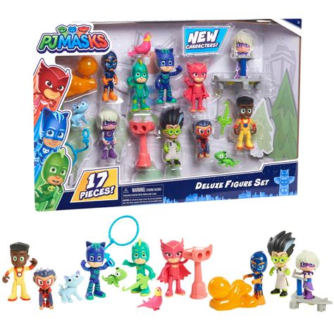 Pj Masks Deluxe Figure Set 17 Pieces For Pj Masks Toys And Playsets