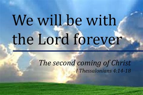We Will Be With The Lord Forever Verona United Methodist Church
